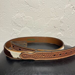 RESISTOL Genuine Leather Cowhide Belt